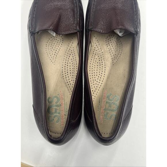 SAS Simplify Women’s 10N Red Leather Loafers Flats Tripad Comfort Shoes - Picture 11 of 14